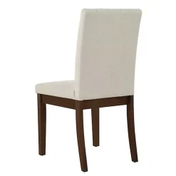 Best Kirklands Home Everly Taupe Upholstered Dining Chairs, Set of 2 Tan