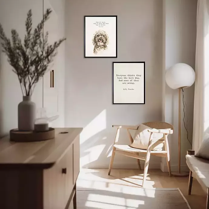 New Kirklands Home Everyone Thinks They Have The Best Dog Art Print Ivory