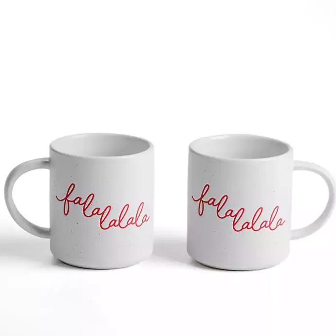 Discount Kirklands Home Fa La La Mugs, Set of 2