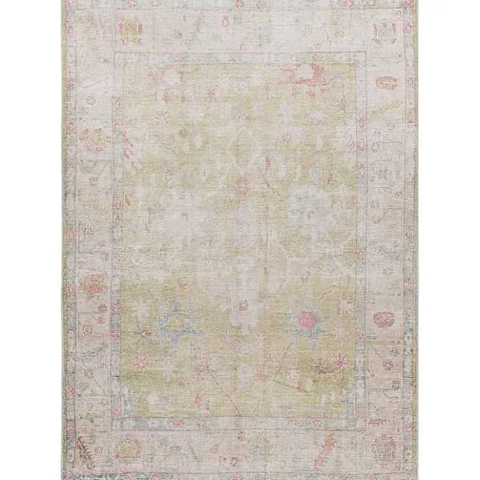 Best Kirklands Home Faded Botanical Washable Area Rug, 5x7