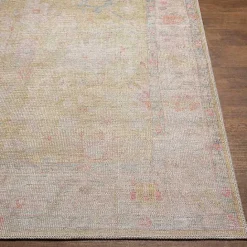 Best Kirklands Home Faded Botanical Washable Area Rug, 5x7