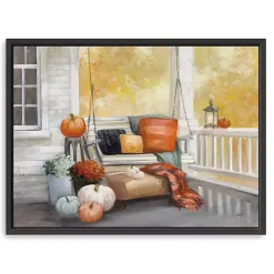 Best Kirklands Home Fall Porch Swing Canvas Wall Art