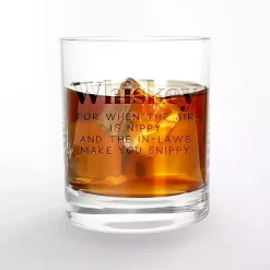 Clearance Kirklands Home Fall Sentiment Whiskey Glasses, Set of 2 Clear