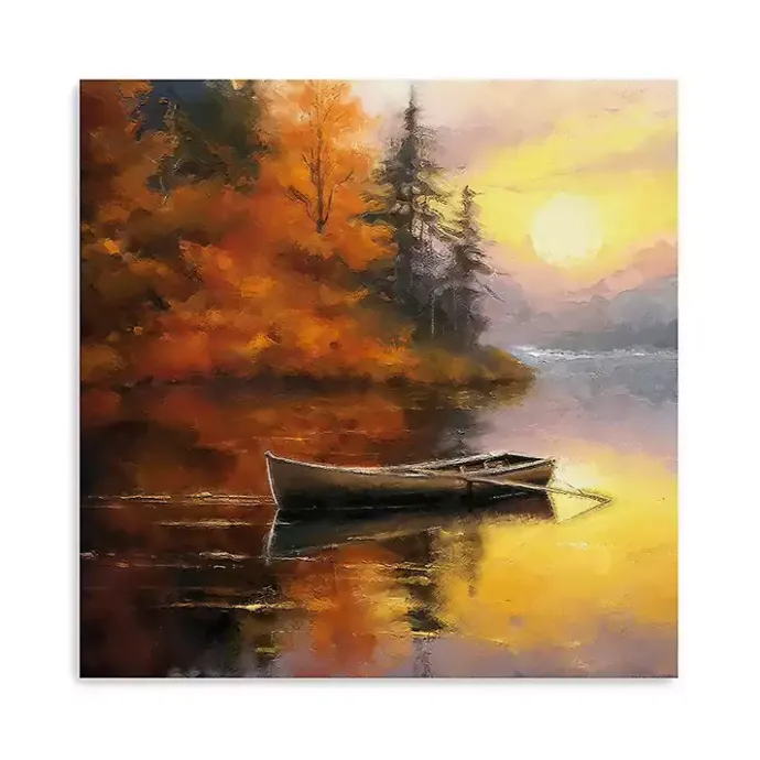 Discount Kirklands Home Fall Sunset Canvas Art Print, 20x20 in.