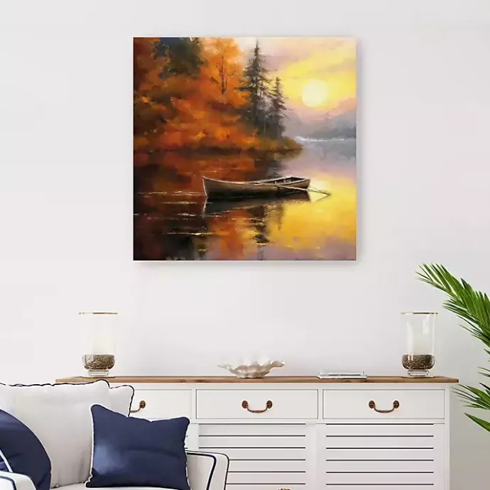 Online Kirklands Home Fall Sunset Canvas Art Print, 30x30 in.