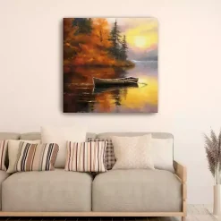 Clearance Kirklands Home Fall Sunset Canvas Art Print, 40x40 in.