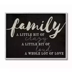 Best Kirklands Home Family A Whole Lot Of Love Framed Wall Plaque Black