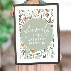 Sale Kirklands Home Family Blessing Floral Framed Wall Plaque