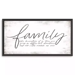 Online Kirklands Home Family Branches Framed Canvas Art Print, 42x22 in.