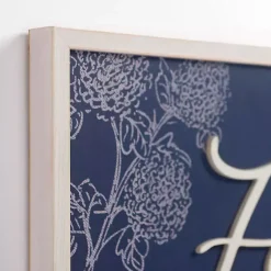 New Kirklands Home Family is Everything Wall Plaque Blue