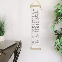 Sale Kirklands Home Family Rules Hanging Wall Plaque