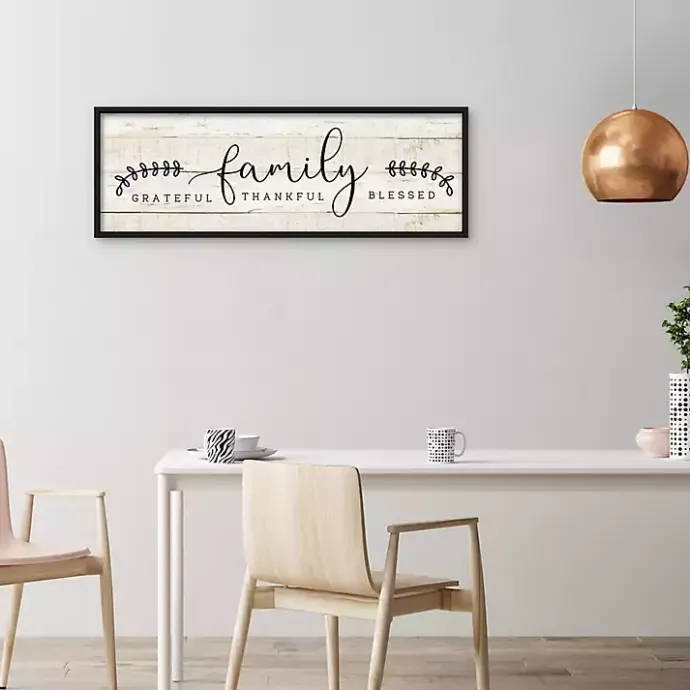 Outlet Kirklands Home Family Thankful Grateful Blessed Wood Wall Plaque Tan