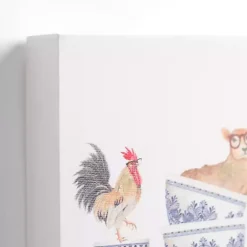 Online Kirklands Home Farm Animal Dishes Canvas Art Print