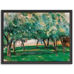 Clearance Kirklands Home Farm in Normandy Framed Canvas Art Print Green