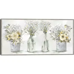 Kirklands Home Farmhouse Bouquets Framed Canvas Art Print