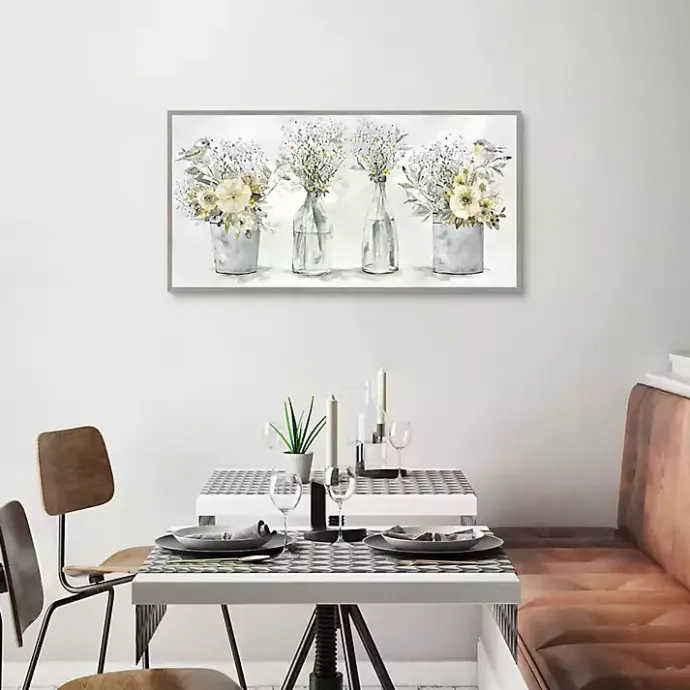 Kirklands Home Farmhouse Bouquets Framed Canvas Art Print