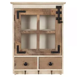 Clearance Kirklands Home Farmhouse 2-Drawer Wall-Mounted Cabinet
