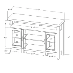 Outlet Kirklands Home Farmhouse Highboy Dark Walnut TV Stand Brown