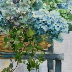 Hot Kirklands Home Farmhouse Hydrangeas Canvas Art Print Multi