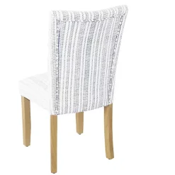 Kirklands Home Farmhouse Stripes Highback Dining Chairs, Set of 2