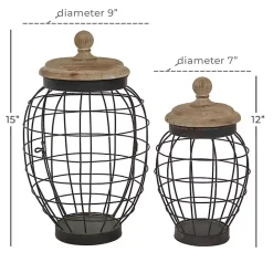 Best Kirklands Home Farmhouse Wire Frame 2-pc. Decorative Jar Set