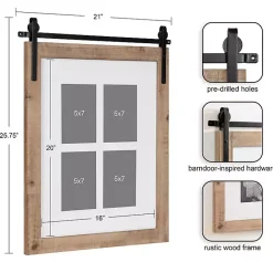 New Kirklands Home Farmhouse Wood and Metal Collage Frame