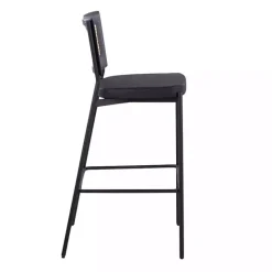 Best Kirklands Home Faux Leather and Rattan Bar Stools, Set of 2