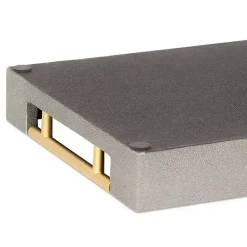 Online Kirklands Home Faux Leather Tray Gray