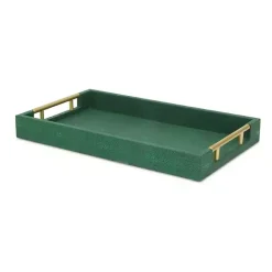 Best Kirklands Home Faux Leather Tray Green