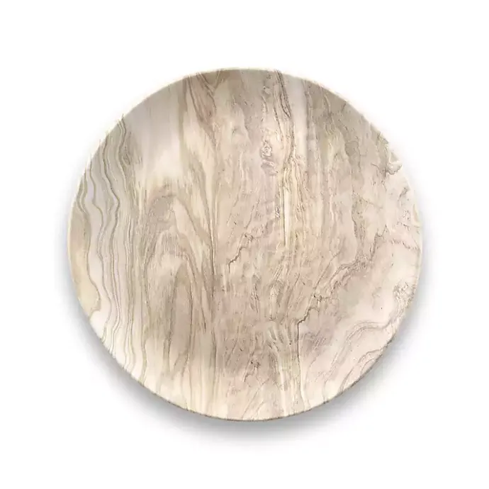 Clearance Kirklands Home Faux Wood Melamine Salad Plates, Set of 6 Tan