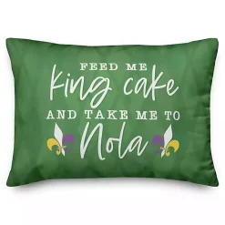 Discount Kirklands Home Feed Me King Cake Lumbar Pillow