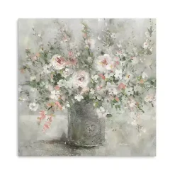 Best Kirklands Home Felicitous Floral Canvas Art Print, 20x20 in. Gray