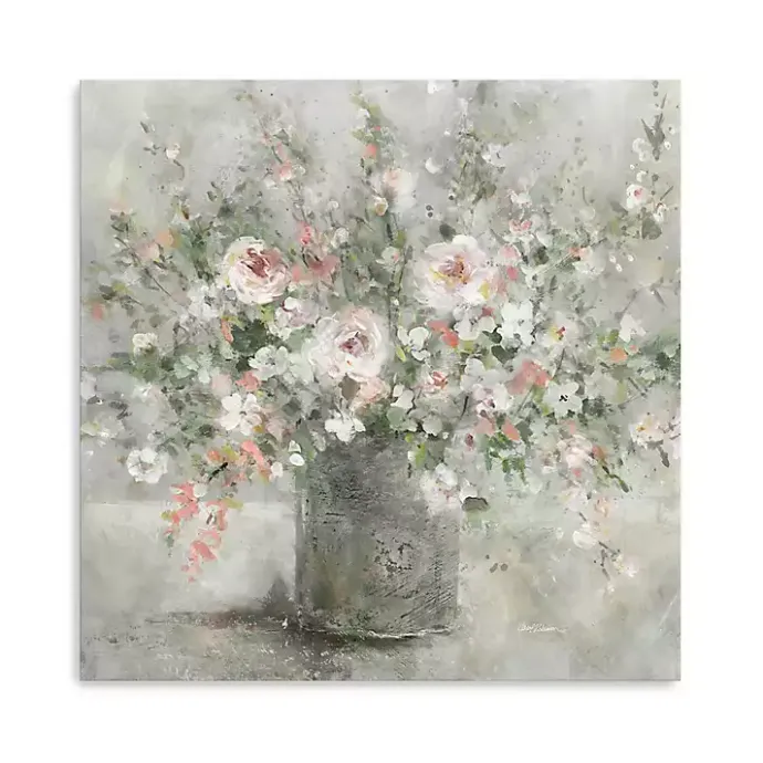 Best Kirklands Home Felicitous Floral Canvas Art Print, 40X40 in. Gray