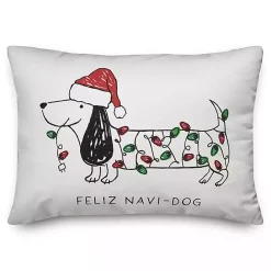 Best Kirklands Home Feliz Navi-Dog Lumbar Pillow