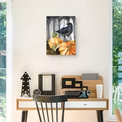 Best Kirklands Home Festive Raven Pumpkins Harvest Wall Art