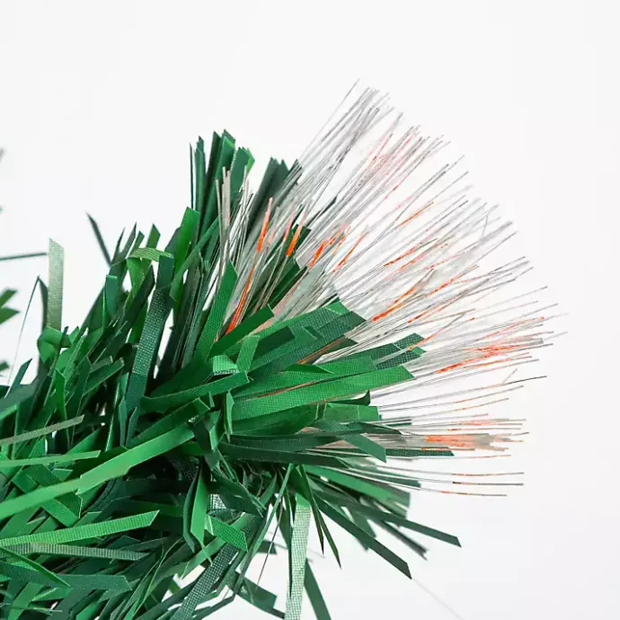 New Kirklands Home Fiber Optic Color Changing Christmas Garland Green