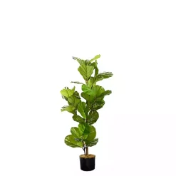 Best Kirklands Home Fiddle Leaf Fig Tree in Black Pot, 4 ft.