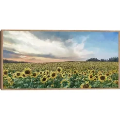 Discount Kirklands Home Field of Gold Framed Canvas Art Print Multi