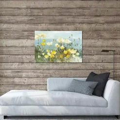 Outlet Kirklands Home Field of Yellow Poppies Canvas Art Print