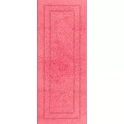 Online Kirklands Home Fiesta Plush Reversible Cotton Bath Mat, 60 in. Pink