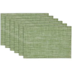 Best Kirklands Home Fig Tweed Placemats, Set of 6 Green