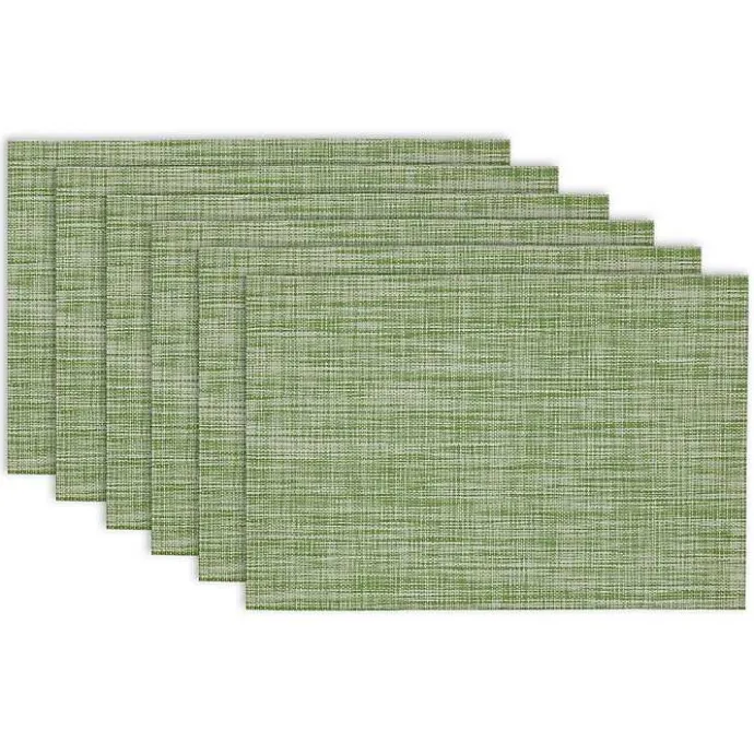Best Kirklands Home Fig Tweed Placemats, Set of 6 Green