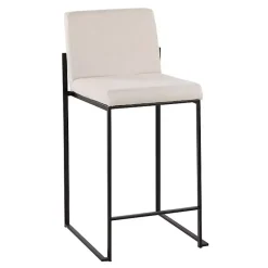 Discount Kirklands Home Fiji Beige Upholstered Counter Stools, Set of 3 Tan