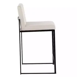 Discount Kirklands Home Fiji Beige Upholstered Counter Stools, Set of 3 Tan