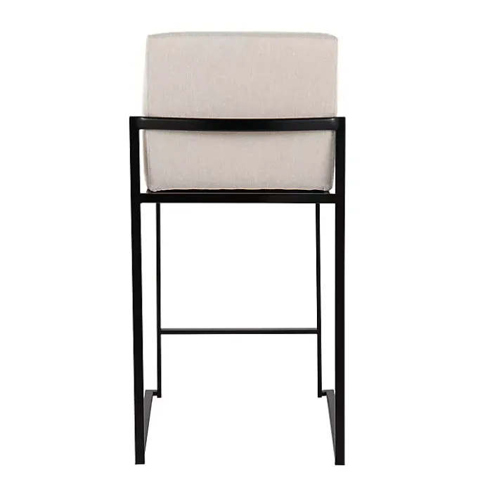Discount Kirklands Home Fiji Beige Upholstered Counter Stools, Set of 3 Tan