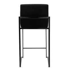 New Kirklands Home Fiji Velvet Counter Stools, Set of 3 Black
