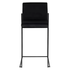 New Kirklands Home Fiji Velvet Counter Stools, Set of 3 Black