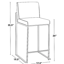 New Kirklands Home Fiji Velvet Counter Stools, Set of 3 Black