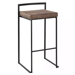 Outlet Kirklands Home Fiji Stackable Bar Stools, Set of 2 Brown