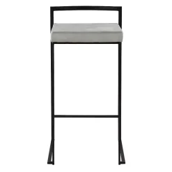 Online Kirklands Home Fiji Stackable Bar Stools, Set of 2 Gray